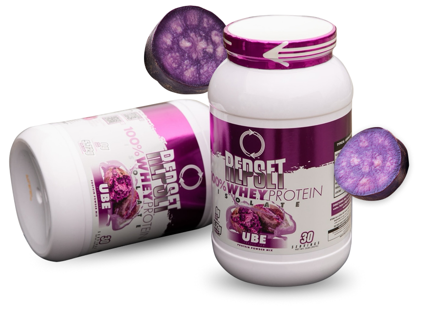 Ube Whey Protein Isolate Canisters