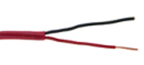 18/2FPLR 2C/18 AWG Solid FPLR Fire Alarm Bulk Cable PVC Red - 1000 FT Spool