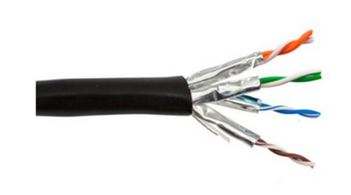 23/8 4PR SO JKT CAT6A SHLD DB UL 600MHz Bk 1M Spool