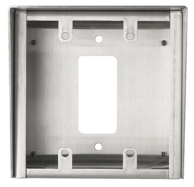 Surface Mnt 2-Gang Stainless Steel w Conduit Knockout