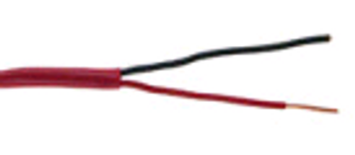 18/2FPLP 2C/18 AWG Solid FPLP Plenum Fire Alarm Cable Red - 1000 FT Spool