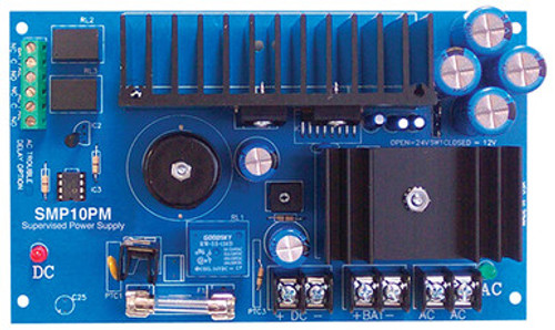 12VDC/24VDC @ 10 amp board, AC & bat mon