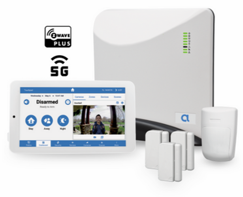 Connect+ Hub w/ZWave, Vrzn Cell Touchpad 3-Nanomax-DW 1-PIR