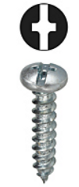 SHT MTL SLOT/PHLPS SCRW (100 PK) 10 X 1/2  2 - WAY PAN