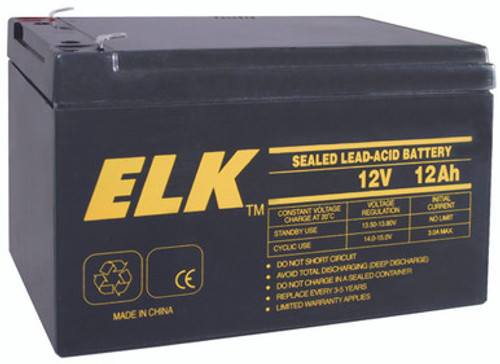 Elk Products ELK-12120 Sealed Lead Acid Battery, 12 V 12Ah