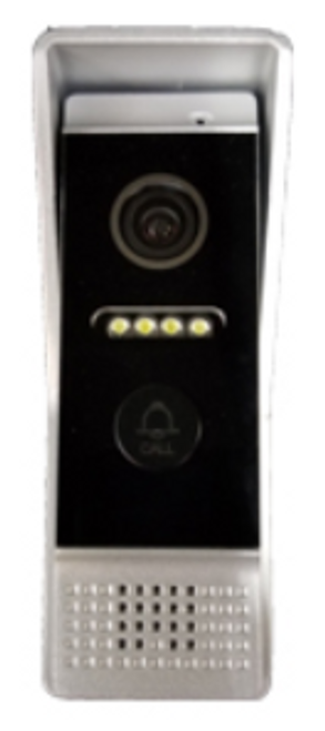 Video Intercom 4-Wire OD Door Sttn 700TVL LED IR Bk/Gy