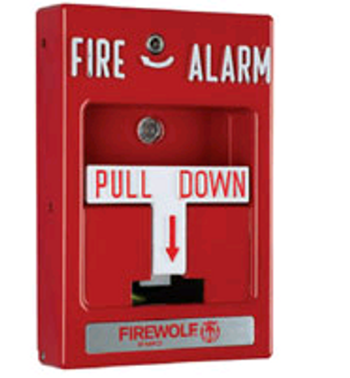 FWC-FSLC-PULLK Addressable Pull Station Single Action with Key Reset