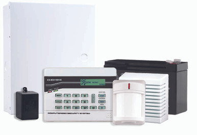 GEM 8-32 Zone Burg with Keypad PIR Siren Tfr Bat RJ Cor