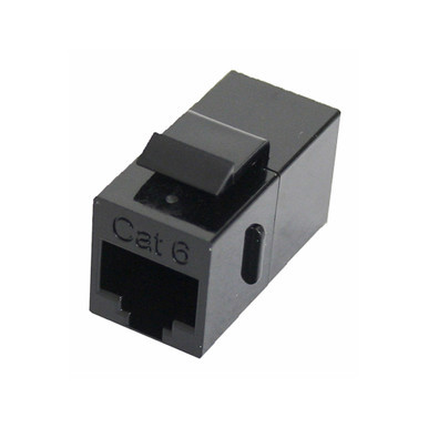 Keystone Coupler Cat6 2-RJ45 Bk