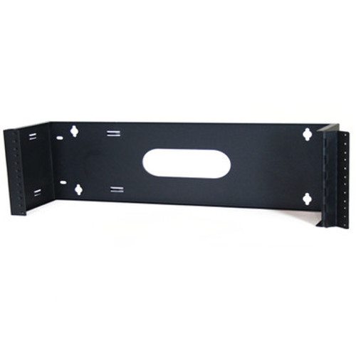 19" WALL MNT BRKT 4 RMS HINGED BLK