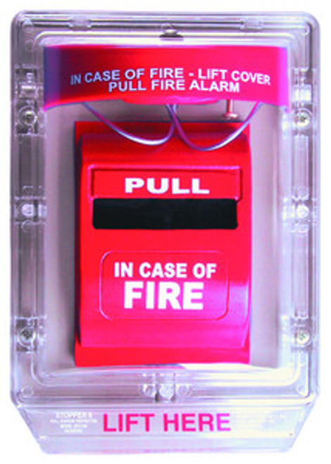 RED, STOPPER II W/O HORN FLUSH MNT