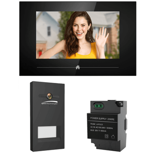 Speco AIPK1 Single Door 2-Wire Video Intercom Kit
