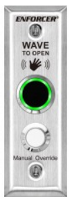 Mullion FlushMnt OD No-Touch REX SPST AdjTmr 12/24 OvrrideSS