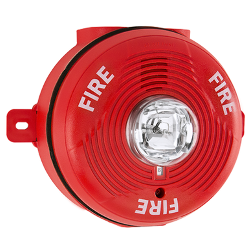2 WIRE HORN/STRB, OTDR, STD CAN, RED, CLG MNT
