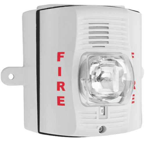 2-Wire OD Horn/Str WallMnt 15-115Candela 12/24V Wh w/ODJbox