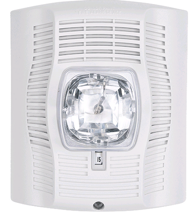 White Wall Mount Speaker Strobe Plain