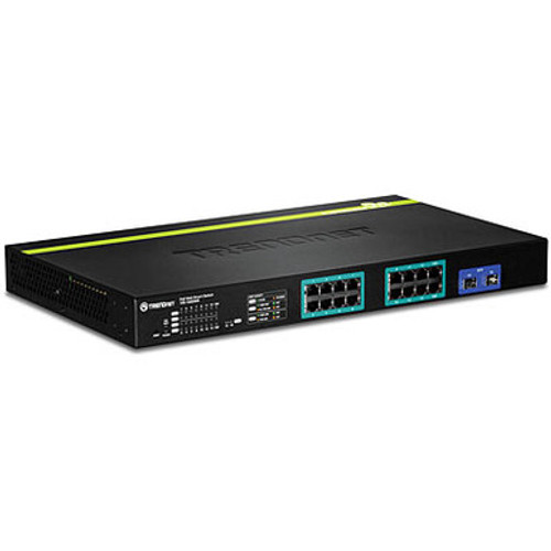 16-Port Switch 12-GBPoE+185W 4-PoE+/SFP RackMnt NDAA