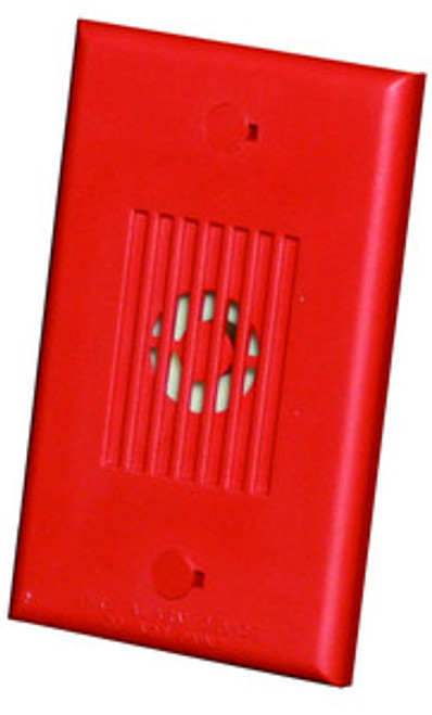 MINI HORN,WALL,24 VDC,TEMPORAL/CONTINUOUS,RD