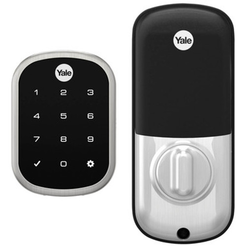 Yale Key Free Touchscreen Deadbolt with Z-Wave Plus Satin Nickel