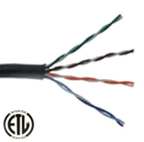 24/8 4PR SO JKT CAT5E Riser CMR ETL 350MHz Bk 1M Box .