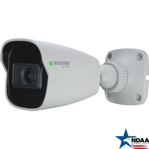 4MP IP OD Bul 2.8 100'IR P12 TDN WDR NDAA SD IVS Aud Wh