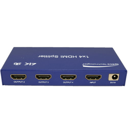 Speco HD4SPL2 HDMI 1 to 4 Splitter - Res up to 4K