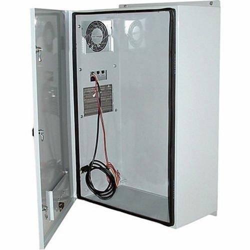 24x36x12 Steel NEMA 4 Outdoor Enclosure with A/C Gy Drop-Ship Only