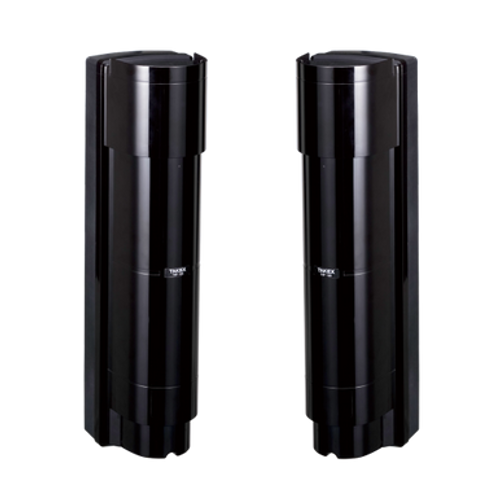 Wireless Reflective Beam w/out Transmitter, In/Outdoor, Surface Mount, 3.6VDC Battery, 330' Outdoor, Form C, Black