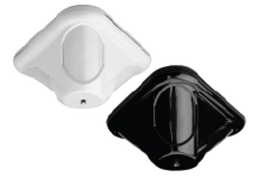 Ceiling Mount PIR Motion Detector, 70', 360-Degree,12VDC, Black