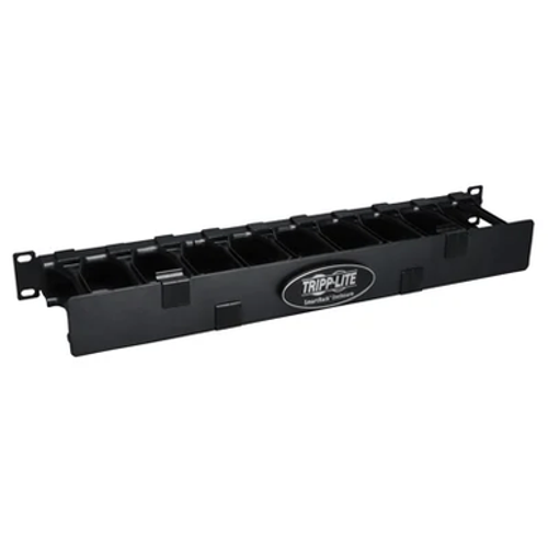 Smartrack 1U High Capacity Horizontal Cable Manager - Finger Duct With Dual-Hinge Cover