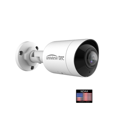 5MP Bullet Camera, 1.68mm, PANO 180-deg, AI, WDR, 66-ft IR, IP67, 12VDC/PoE