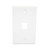 1-Gang 1-Port Std Wallplate UL Wh