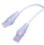 Patch Cable Cat6 1' Super Slim 550MHz Non-Booted Wh