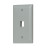 1-Gang 1-Port Std Wallplate Gy