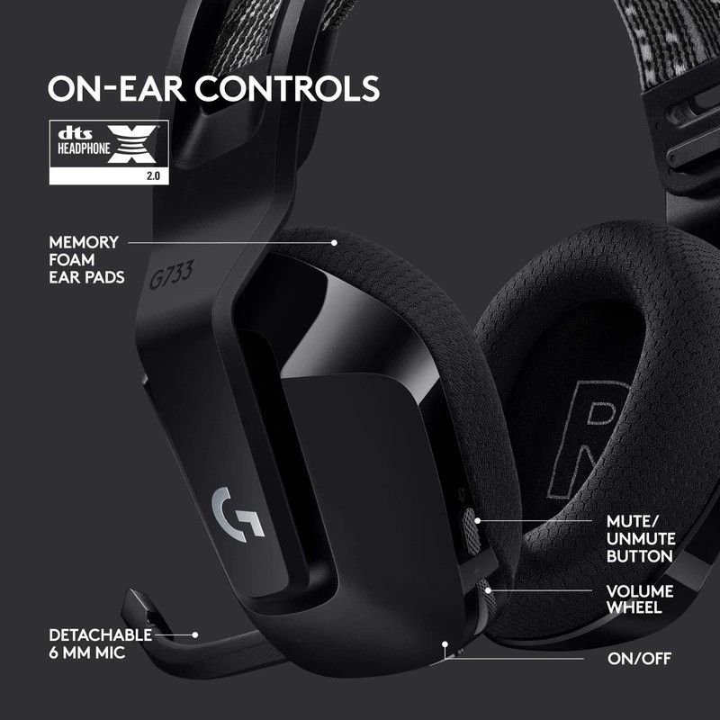 Logitech G733 Wireless Gaming Headset 