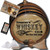 Personalized American Oak Whiskey Aging Barrel (203) - Custom Engraved Barrel From Skeeter's Reserve Outlaw Gear™ - MADE BY American Oak Barrel™ - (Natural Oak, Black Hoops)