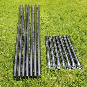 4' H Dog Fence Heavy Line Posts-7 Pack