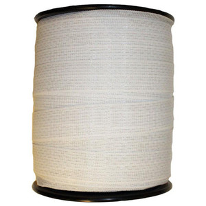 Electric Fence Polytape White 1.5in Wide, 656ft Electric Fence Polytape White 1.5in Wide, 656ft