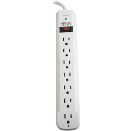 7-Outlet Surge Protector (25ft Cord; Light Gray)