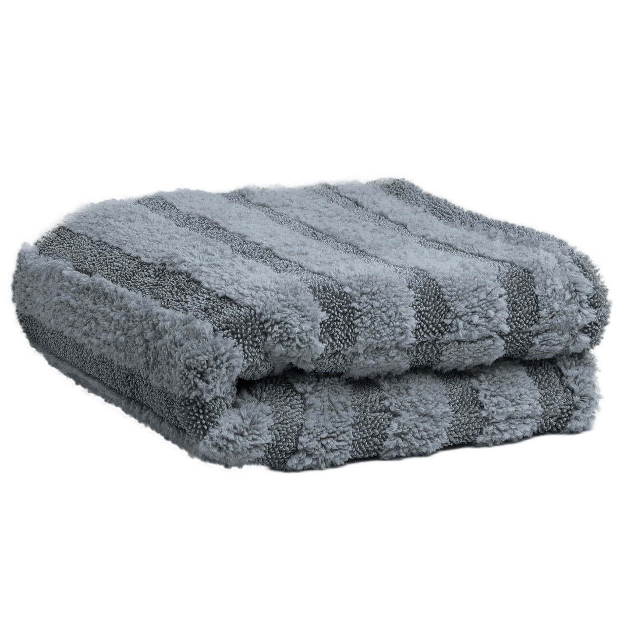 Thick Edgeless Microfiber Towel, Gray