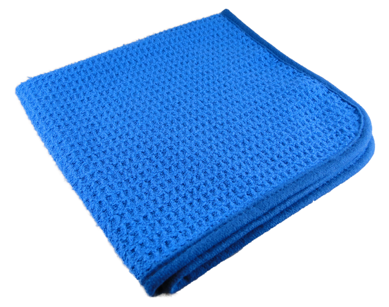 Waffle Weave Glass and Window Microfiber Towel, Light Blue 27 x 16