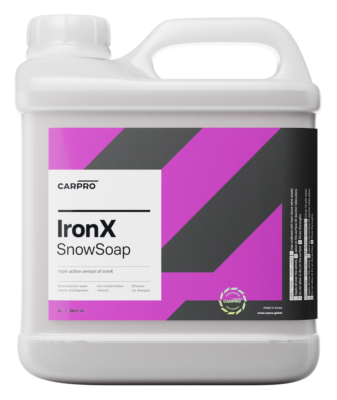 Carpro IronX Snow soap ガロン