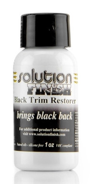 Solution Finish Black Plastic & Vinyl Plastic Trim Restorer - Car and Truck  P