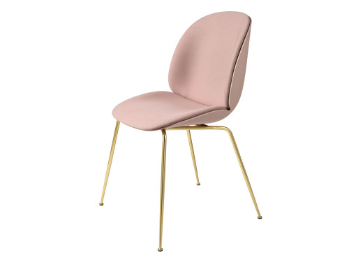 Gubi Velvet Beetle Front Upholstered Dining Chair by GamFratesi