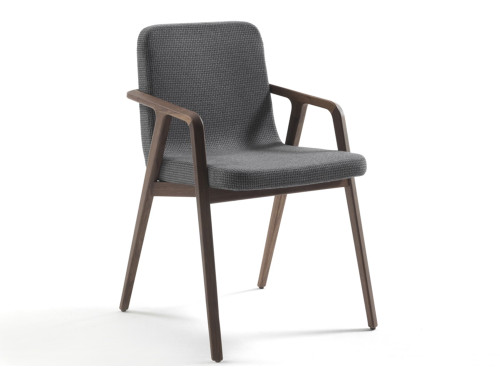 Porada Lolita Dining Chair with Arms by E. Gallina