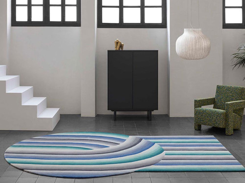 GAN Round Mirage Rug by Patricia Urquiola 