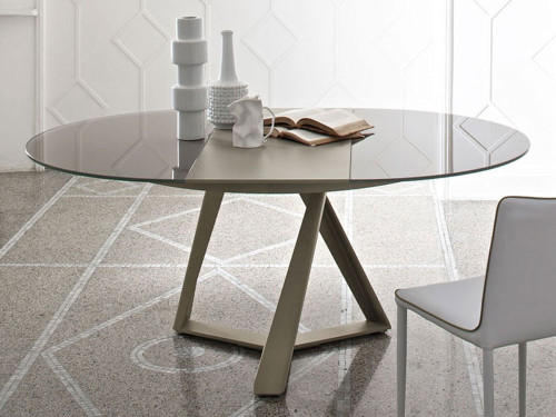 Bontempi Casa Millennium Round Extendable Dining Table