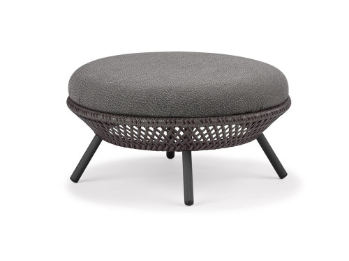 Dedon Ahnda Outdoor Footstool by Stephen Burks