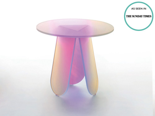 Glas Italia Shimmer Side Table by Patricia Urquiola