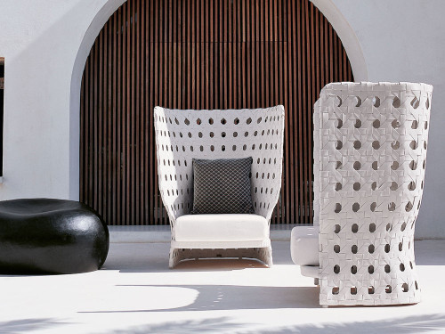 B&B Italia Canasta Outdoor Armchair by Patricia Urquiola